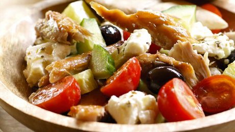 Greek Smoked Mackerel Salad