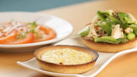 Mackerel and Cheese Tarts with Mackerel Salad