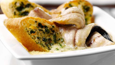 Savoury Bread and Butter Pudding