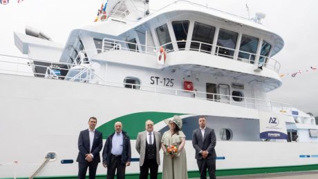 Naming ceremony for new Shetland pelagic trawler